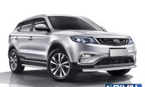 Защита переднего бампера d57 + комплект крепеж, RIVAL, Geely Atlas 2018-