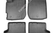 Коврики в салон автомобиля AutoMax для Renault Kaptur 2016-2020 2020-н.в., полиуретан, с крепежом, 4 шт., 4106503AM