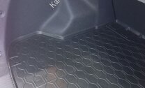 Коврик в багажник автомобиля Rival для Kia Ceed II поколение универсал 2012-2018, полиуретан, 12801004