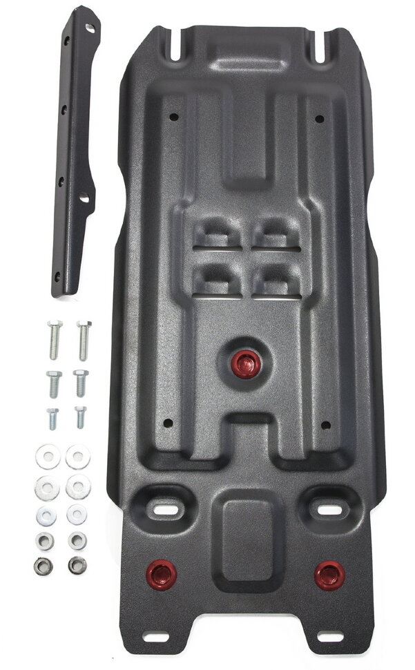 Защита КПП АвтоБроня для Toyota Land Cruiser 200 2007-2012 (устанавл-ся совместно с 111.05714.3), штампованная, сталь 1.8 мм, с крепежом, 111.09507.1