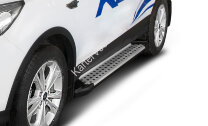 Пороги на автомобиль "Bmw-Style круг" Rival для Ford Kuga II рестайлинг 2016-н.в., 180 см, 2 шт., алюминий, D180AL.1804.2
