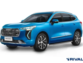 Пороги на автомобиль (подножки) "Premium" Rival для Haval Jolion 2021-н.в., 180 см, 2 шт., алюминий, A180ALP.9404.1