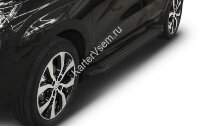 Пороги на автомобиль "Black" Rival для Lada Xray 2015-н.в., 173 см, 2 шт., алюминий, F173ALB.6002.1