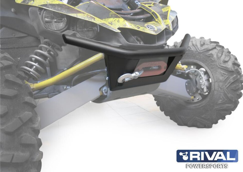 Бампер передний Yamaha YXZ 1000R с креплением лебедки, (2016-) + комплект крепежа