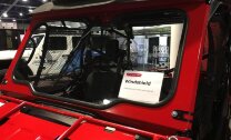 Лобовое стекло с дворником и омывателем для Honda Квадроциклов Pioneer 1000/1000-5