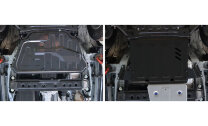Защита КПП АвтоБроня для Mitsubishi Pajero IV 2006-2020 (устанавл-ся совместно с 111.04003.2), штампованная, сталь 1.8 мм, с крепежом, 111.04044.1