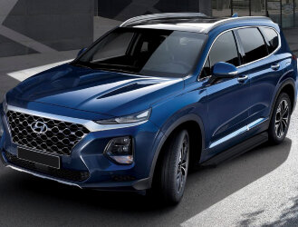 Пороги Hyundai Santa Fe IV  (подножки, площадки) A180ALB.2307.1