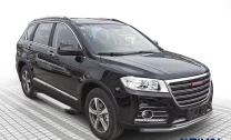 Пороги на автомобиль (подножки) "Silver" Rival для Haval H6 2014-2020, 173 см, 2 шт., алюминий, F173AL.9402.1
