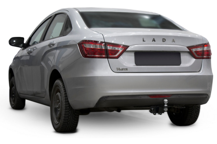 Фаркоп под квадрат Berg для Lada Vesta CNG (Лада Веста ЦНГ) седан 2017-н.в., шар E, 900/75 кг, F.6017.004