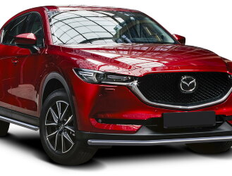 Защита порогов d42 Rival для Mazda CX-5 II 2017-н.в., нерж. сталь, 2 шт., R.3804.002