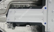Защита КПП Rival для Jaguar XF II 4WD 2015-н.в., штампованная, алюминий 3 мм, с крепежом, 333.2605.1