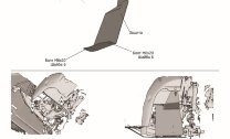 Защита бокового пыльника левого АвтоБроня для Chery Tiggo 7 2019-2020, сталь 1.5 мм, с крепежом,111.00925.1