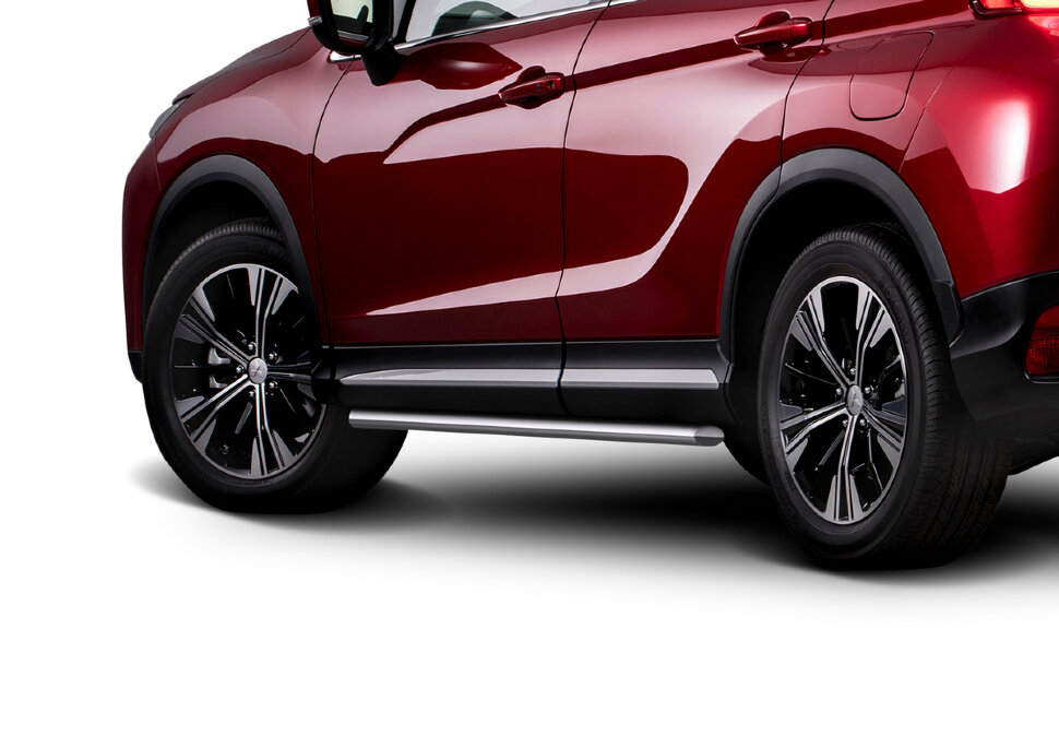 Защита порогов d42 Rival для Mitsubishi Eclipse Cross 2018-2021, нерж. сталь, 2 шт., R.4014.005 с доставкой по всей России