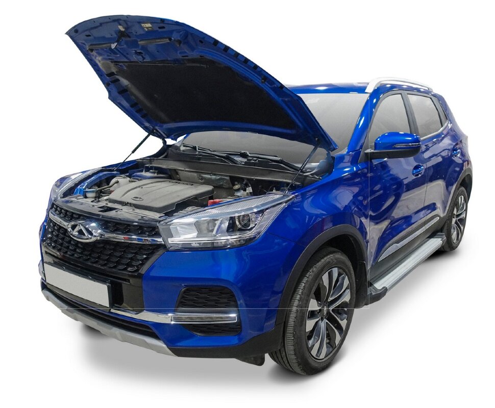 Газовые упоры капота АвтоУпор для Chery Tiggo 4 I поколение рестайлинг 2019-н.в., 2 шт., UCRTI4011
