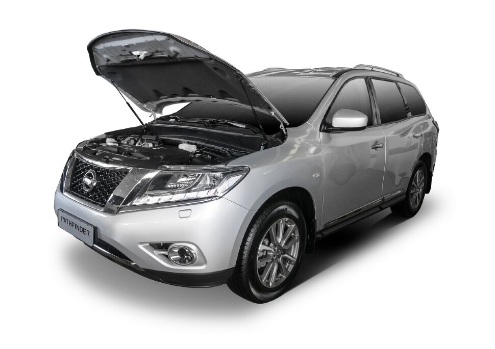 Газовые упоры капота АвтоУпор для Nissan Pathfinder IV R52 поколение 2014-2016, 2 шт., UNIPAT021