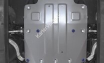Защита картера Rival для Kia Stinger 4WD 2017-н.в., штампованная, алюминий 4 мм, с крепежом, 333.2841.1