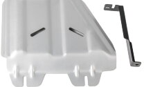 Защита РК Rival для Toyota Land Cruiser 200 рестайлинг 2012-2021 (устанавл-ся совместно с 333.9507.1), штампованная, алюминий 4 мм, с крепежом, 333.9508.1