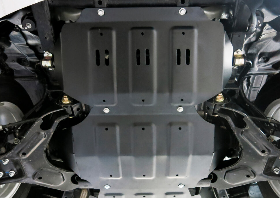 Защита картера АвтоБроня для Haval H5 2020-2021, штампованная, сталь 1.8 мм, с крепежом, 111.02007.1