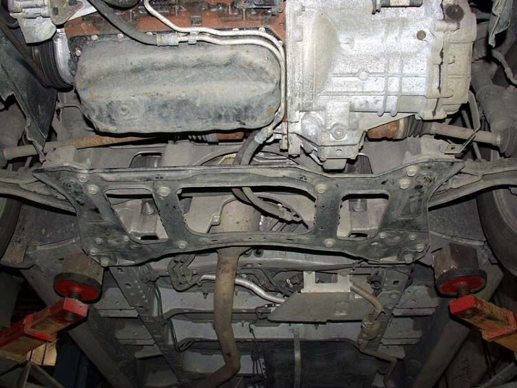 Защита картера и КПП Chrysler Voyager двигатель 2,4; 3,3; 3,8; 2,5d; 2,8d  (2001-2008)  арт: 04.0626