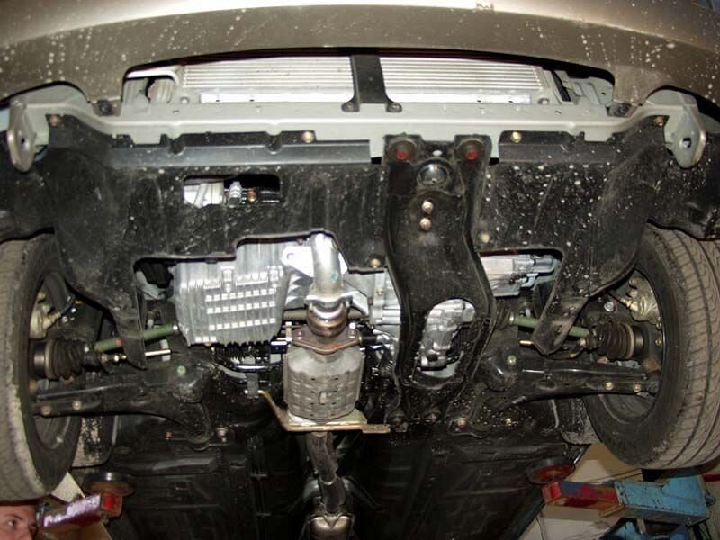 Защита картера и КПП Kia Sephia двигатель 1,5; 1,6; 1,8  (1996-2004)  арт: 11.0314