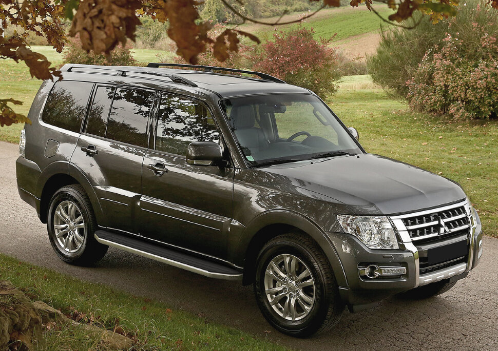 Пороги площадки (подножки) "Premium" Rival для Mitsubishi Pajero IV 2006-2014 2014-н.в., 173 см, 2 шт., алюминий, A173ALP.4002.1 купить недорого