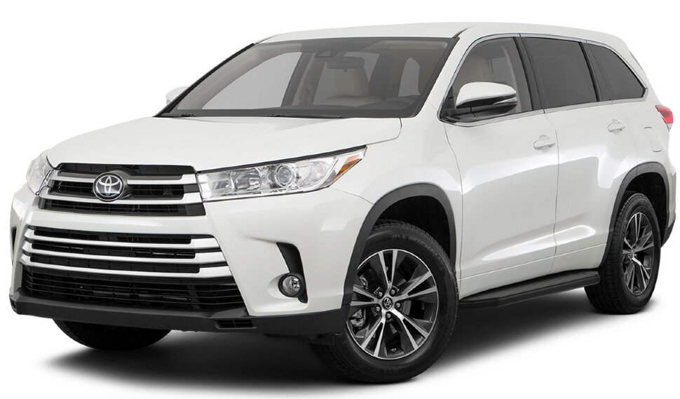 Пороги площадки (подножки) "Premium-Black" Rival для Toyota Highlander U50 2013-2020, 180 см, 2 шт., алюминий, A180ALB.5706.1 купить недорого