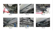 Пороги площадки (подножки) "Premium-Black" Rival для Toyota Highlander U50 2013-2020, 180 см, 2 шт., алюминий, A180ALB.5706.1