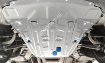 Защита картера Rival для BMW X6 F16 (xDrive30d) 2014-2020, штампованная, алюминий 3 мм, с крепежом, 333.0523.1