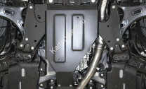Защита КПП АвтоБроня для Subaru XV II 4WD 2017-н.в., штампованная, сталь 1.8 мм, с крепежом, 111.05435.1