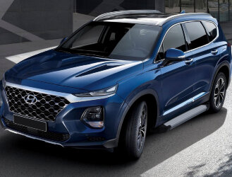 Пороги Hyundai Santa Fe IV  (подножки, площадки) F180AL.2307.1