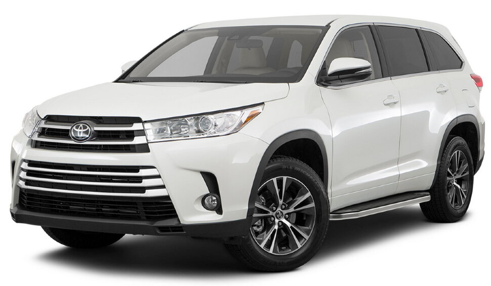 Пороги площадки (подножки) "Premium" Rival для Toyota Highlander U50 2013-2020, 180 см, 2 шт., алюминий, A180ALP.5706.1 купить недорого