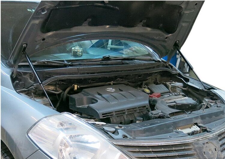 Газовые упоры капота АвтоУпор для Nissan Tiida I 2007-2014, 2 шт., UNITII011