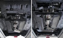 Защита топливного бака Rival для Renault Duster I FWD 2010-2021, сталь 1.8 мм, с крепежом, штампованная, 111.4720.1