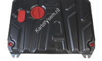 Защита картера и КПП АвтоБроня для Kia Rio III 2011-2017, штампованная, сталь 1.5 мм, с крепежом, 111.02343.1