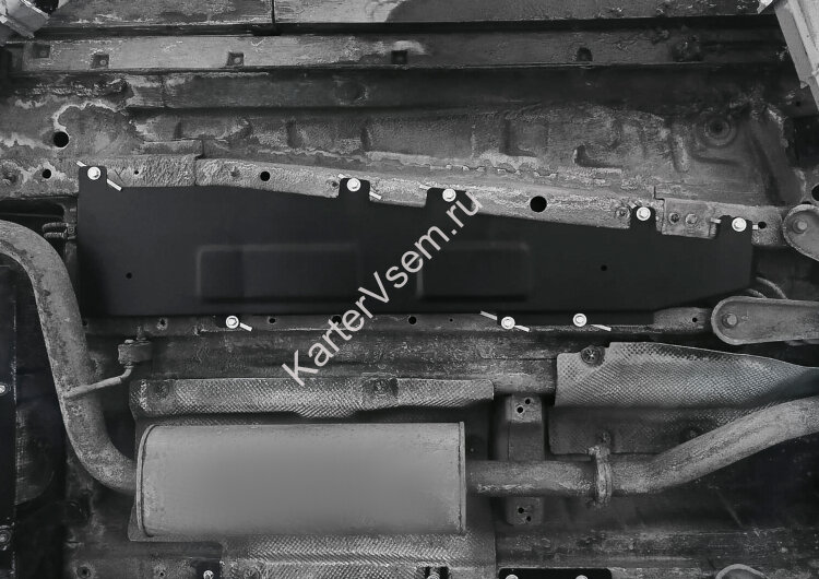 Защита топливных трубок АвтоБроня для Chery Tiggo 7 Pro Max 2022-н.в., сталь 1.5 мм, с крепежом, штампованная, 111.00929.1