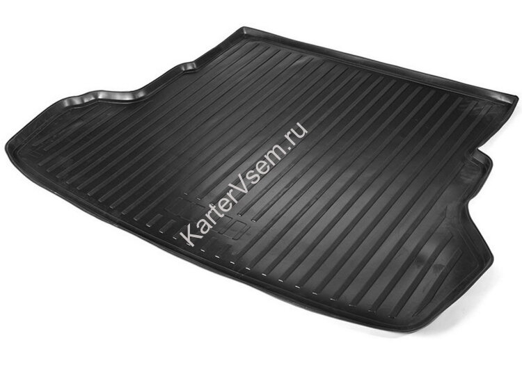 Коврик в багажник автомобиля Rival для Kia Rio III поколение седан 2011-2017, полиуретан, 12803003