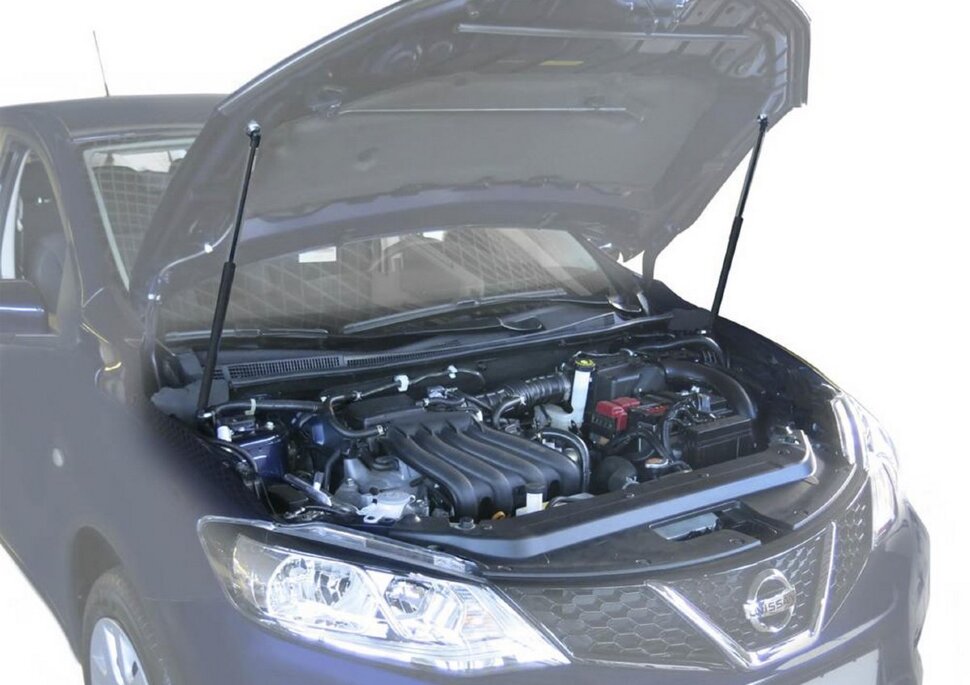 Газовые упоры капота АвтоУпор для Nissan Tiida II 2015-2016, 2 шт., UNITII021