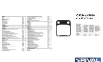 Тормозные колодки YAMAHA Grizzly 450 (2011-2016) арт. OS054