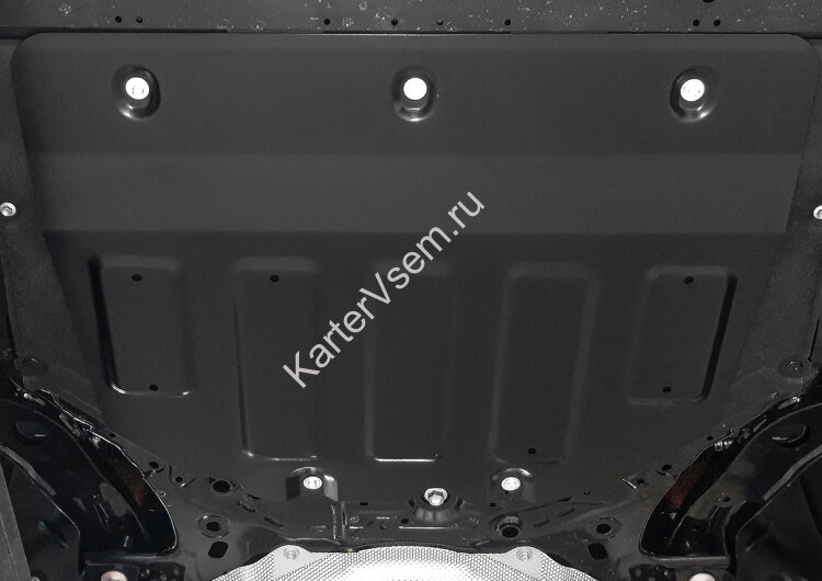 Защита картера и КПП АвтоБроня для Mazda 3 BP АКПП 2019-2020, штампованная, сталь 1.8 мм, с крепежом, 111.03827.1