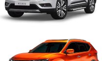 Пороги площадки (подножки) "Style" AutoMax для Renault Koleos II 2016-2020, 173 см, 2 шт., алюминий, AMS.D173S.4101.1