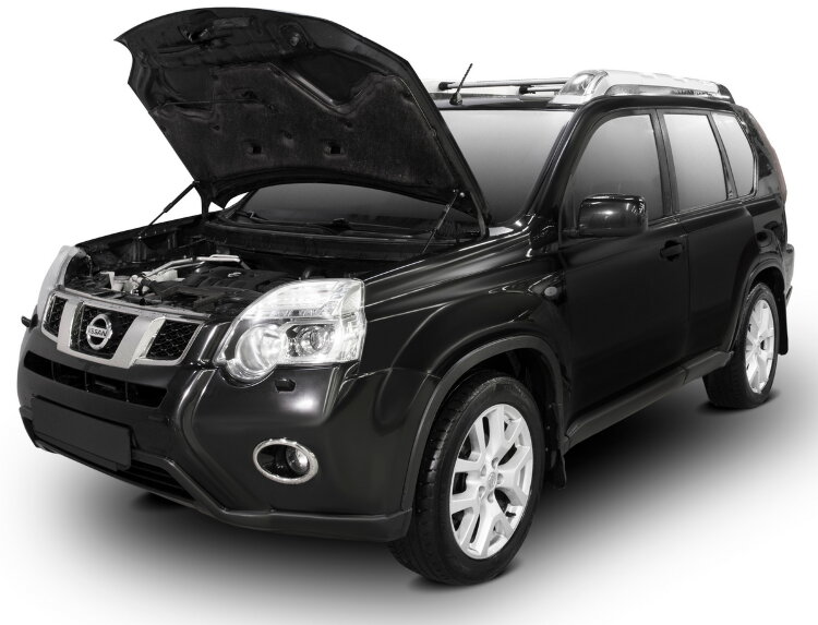 Газовые упоры капота АвтоУпор для Nissan X-Trail T31 2007-2015, 2 шт., UNIXTR011
