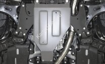 Защита КПП Rival для Subaru Forester V 4WD 2018-2021, штампованная, алюминий 3 мм, с крепежом, 333.5435.1