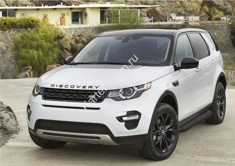 Пороги площадки (подножки) "Premium-Black" Rival для Land Rover Discovery Sport 2014-2019, 180 см, 2 шт., алюминий, A180ALB.3103.1 купить недорого
