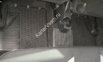 Коврики в салон автомобиля Rival для Lada Xray (с вещевым ящиком) 2015-н.в., полиуретан, с крепежом, 5 частей, 16007001