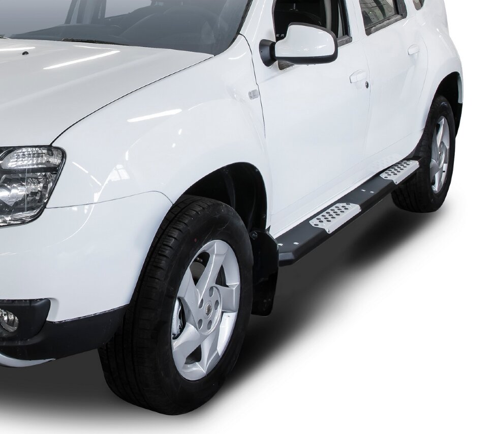 Пороги площадки (подножки) Rival для Nissan Terrano III 2014-2017 2017-н.в., 2 шт., R.4703.013 с доставкой по всей России