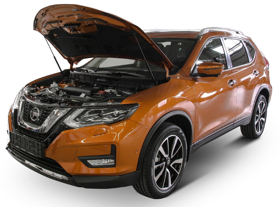 Газовые упоры капота АвтоУпор для Nissan X-Trail T32 2015-2018 2018-н.в., 2 шт., UNIXTR021