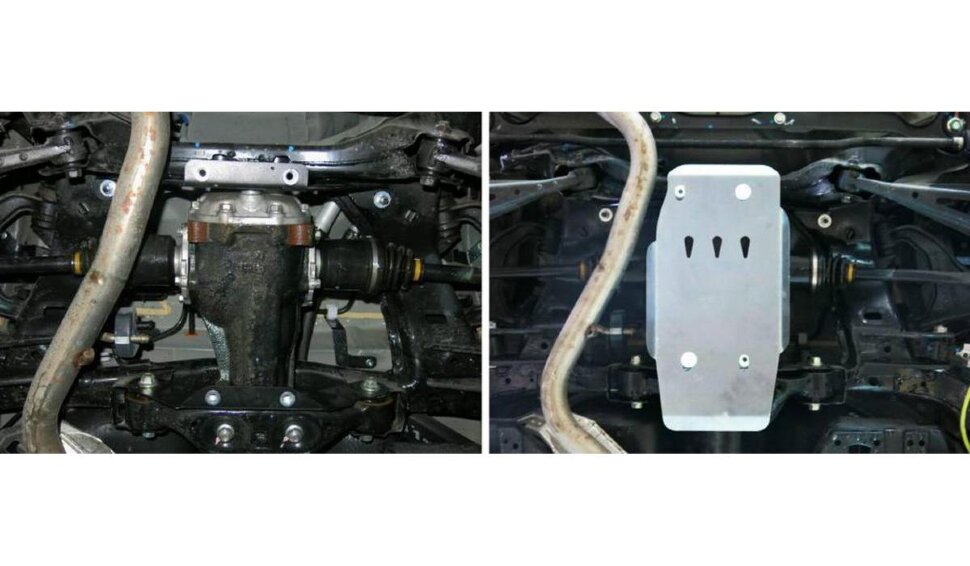 Защита редуктора Rival для Subaru Impreza IV 2011-2016, алюминий 4 мм, с крепежом, 333.5426.1