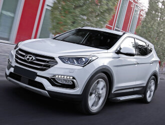 Пороги Hyundai Santa Fe Premium I  (подножки, площадки) D180AL.2305.2
