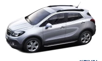 Пороги на автомобиль (подножки) "Premium" Rival для Chevrolet Tracker III 2013-2015, 160 см, 2 шт., алюминий, A160ALP.4202.1