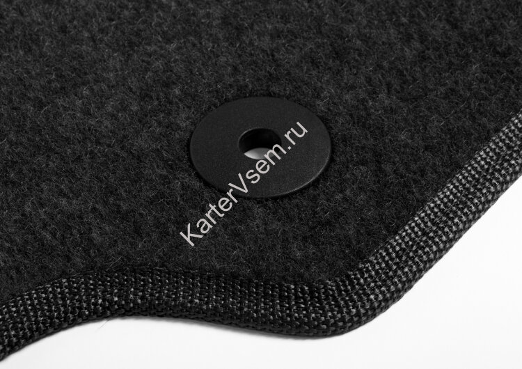 Коврики текстильные в салон автомобиля AutoFlex Standard для Skoda Kodiaq 2017-2021 2021-н.в., графит, с крепежом, 4 части, 4510301